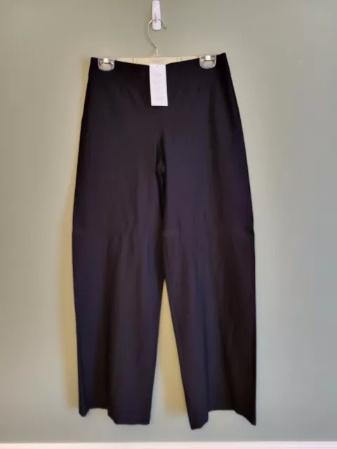 NWT - Eileen Fisher Modern Wide Pant Black Size Small - Washable Stretch Crepe