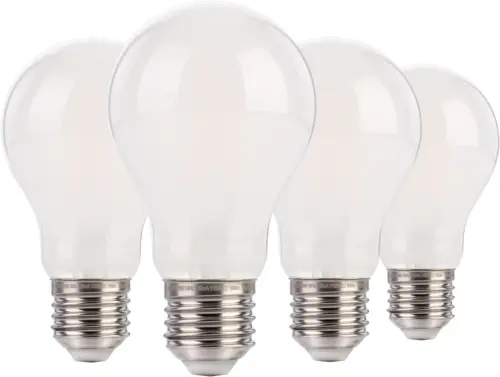 FLSNT Dimmable E27 Screw Bulb, A60 LED Filament Edison 900lm High Brightness