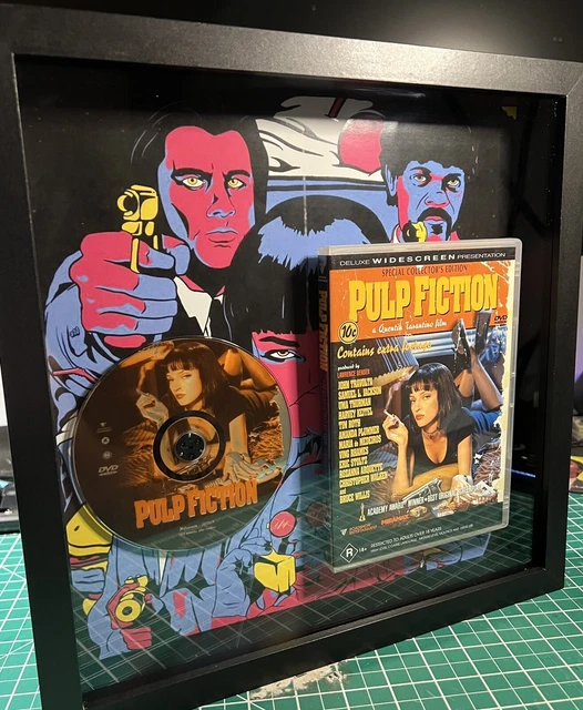 Pulp Fiction DVD in shadow box Wall Art