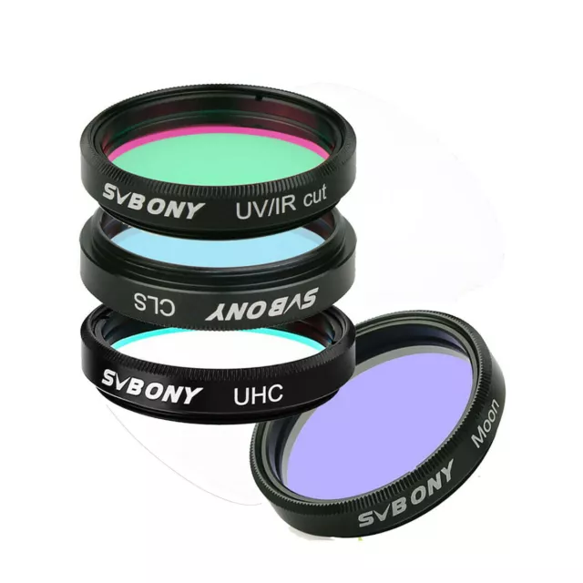 SVBONY 1.25'' Telescope Filters UHC /CLS/ Moon/ UV/IR Cut Astronomy photography