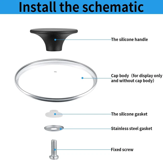 Set 6 Pomelli Per Coperchi Pentole - Acciaio Inox, Universali, Per Bollitori E Padelle - Foto 9
