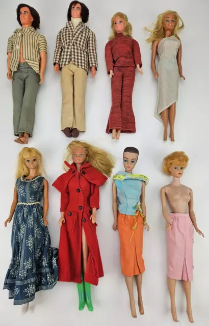 HUGE Vintage 1960s BARBIE  & Ken Dolls, Clothing, Accessories  Lot READ