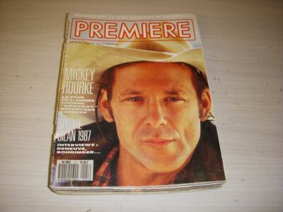 CINEMA PREMIERE 111 06.1986 Mickey ROURKE Alan PARKER ANCONINA Alain CORNEAU 