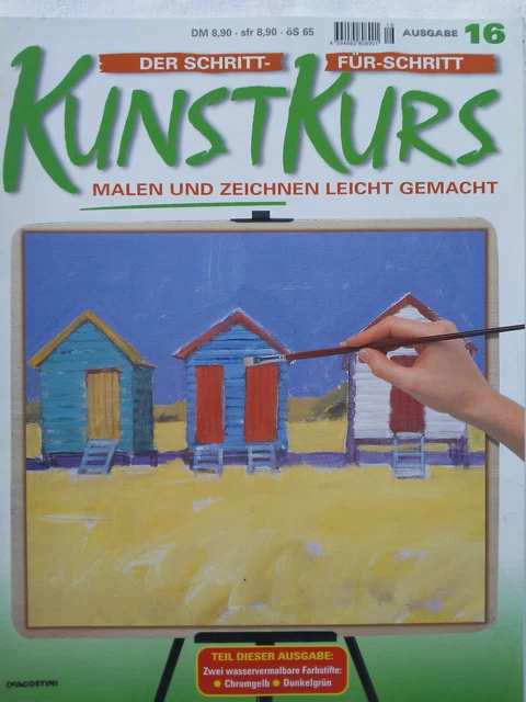 Ausgabe 16, Der Schritt-für-Schritt Kunstkurs, Malen und Zeichnen leicht gemacht
