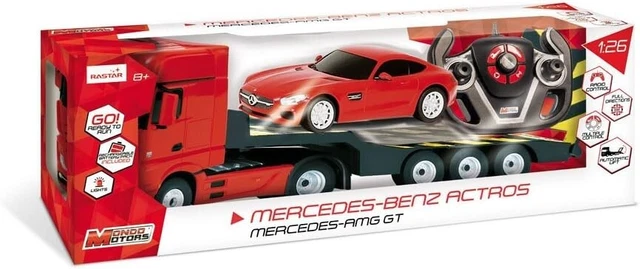 RADIOCOMANDO CAMION MERCEDES Actros e Auto Mercedes AMG GT in Scala 1:24 con Bat EUR 49,90 