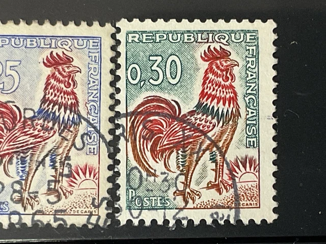 LOT DE 2 Timbres Français Rare Oblitéré Vers 1965 EUR 60,00 - PicClick FR