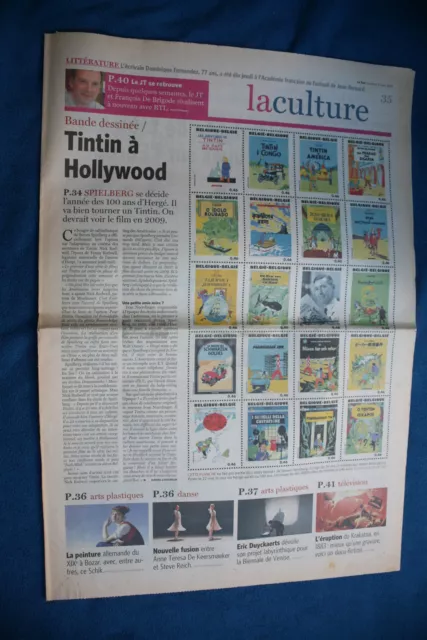 : La Culture 09-03-07 Tintin Gaston Franquin Herge Penelope Cruz