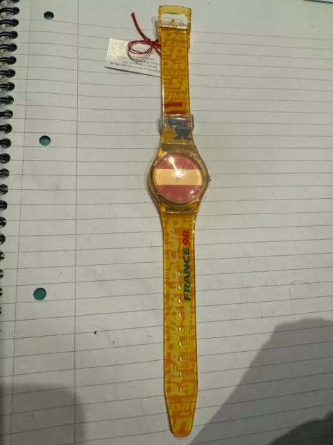 COLLECTORS PAPERMATE WATCH, 1998 World Cup France 98, Spain Football ...