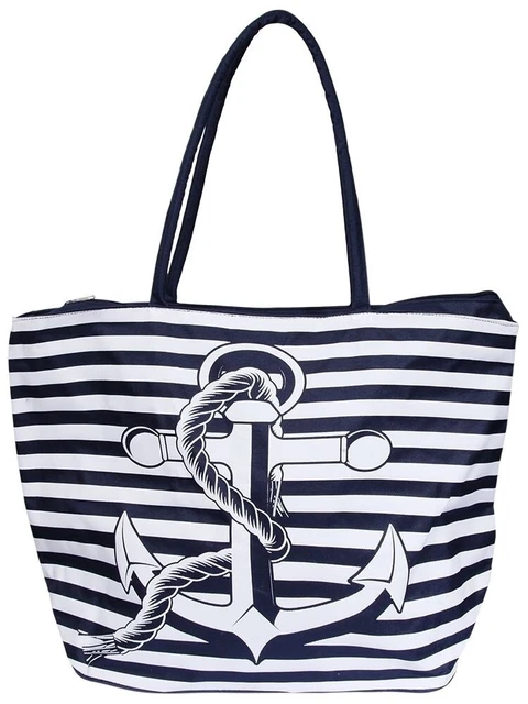 Damentasche Strandtasche Shopper Tasche Einkaufstasche XXL TextilTasche Maritim