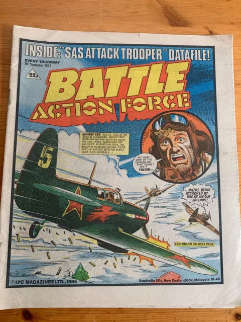 Battle Action force comic good condition no rips or pen marks 8th September 1984