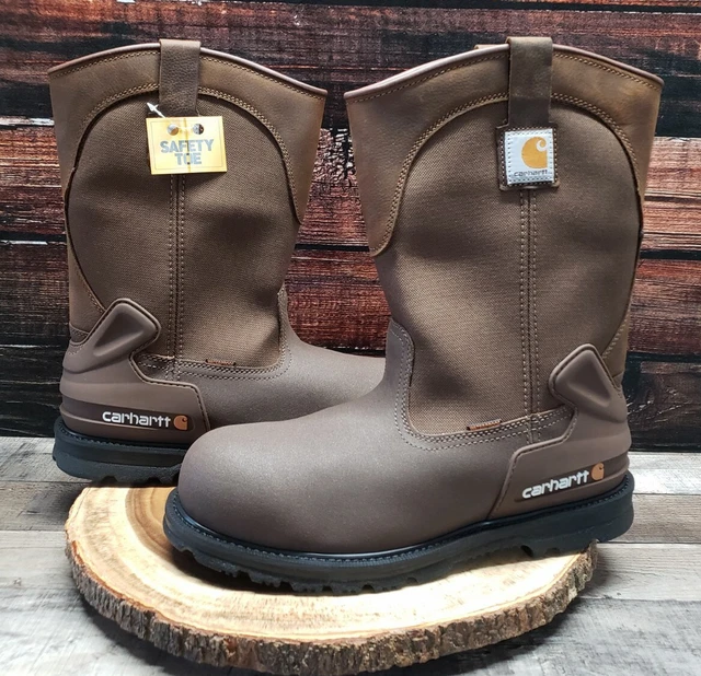 CARHARTT MENS WELLINGTON Work Boots Size11 M Steel Toe Waterproof