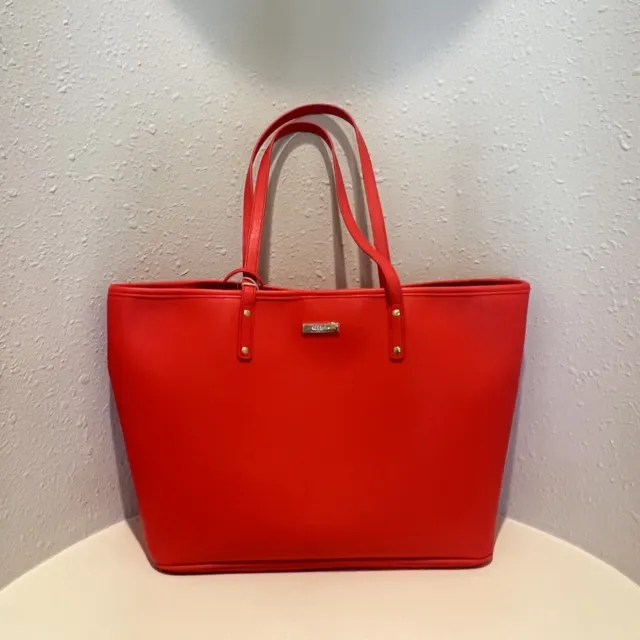 Trina Turk Women’s Orange Tote Bag With Wristlet/OS/NWT