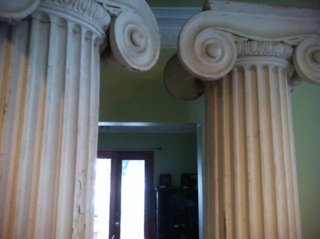 Antique Ionic Greek Revival Columns set of two 7