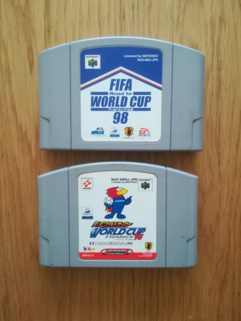 Nintendo 64 - Lot de 2 jeux coupe monde 98 Fifa world cup Nes game boy PSG Barca