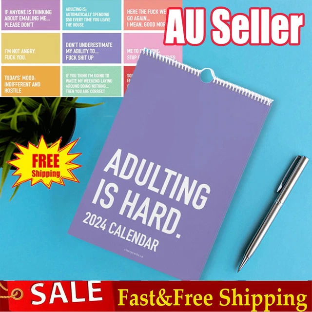 ADULTING IS HARD 2025 Calendar, The 2025 Calendar Not Easy for adults