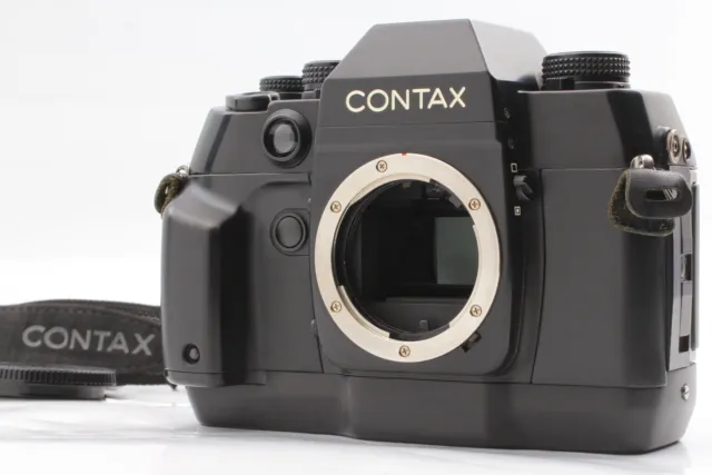 w/ Strap [ Near MINT ] Contax AX Black Body SLR 35 mm Film Camera From JAPAN