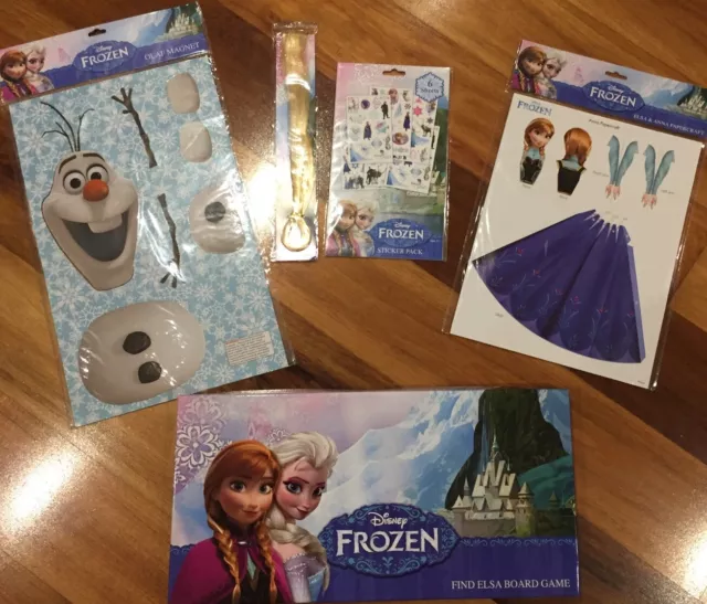 Licensed Disney Frozen Gift Pack Stickers Craft Magnet Board Game Anna Olaf New