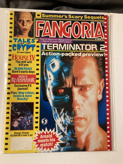 Fangoria Magazine #104 (July 1991) Terminator 2  Horror