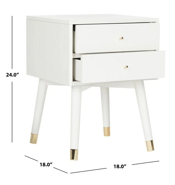 Safavieh Century Retro Gold Cap Nightstand, Reduced Price 2172717382 FOX6234B