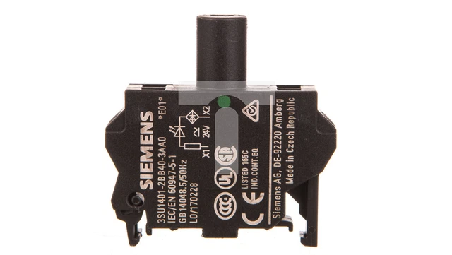 Lampenfassung mit grüner LED 24V AC/DC Montage im Gehäuse SIRIUS ACT 3S /T1DE