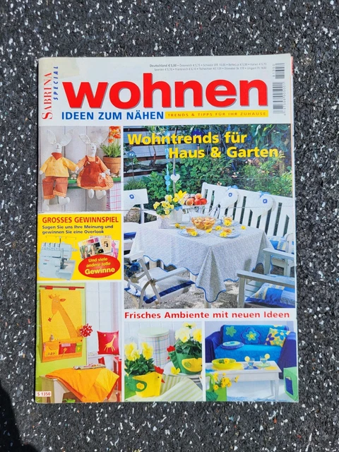 Sabrina Special - wohnen Ideen zum Nähen Zeitung top neu Schnittmuster unbenutzt