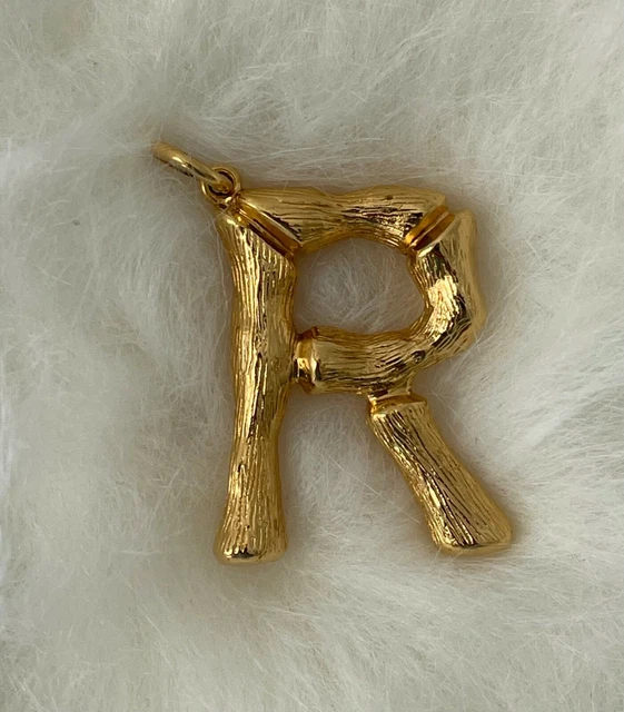 Celine alphabet letter necklace top
