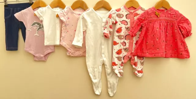 Baby Girls Bundle Of Clothing Age 0-3 Months M&S John Lewis Next