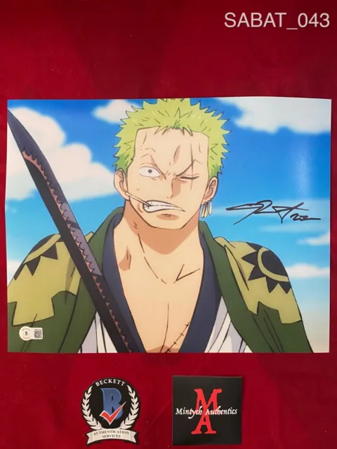 CHRISTOPHER SABAT AUTOGRAPHED SIGNED 11x14 PHOTO! ONE PIECE! ANIME! BECKETT COA