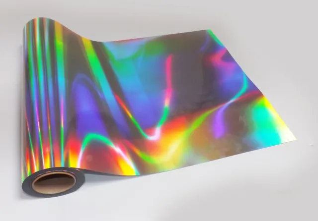 1m ROLL NEO CHROME EFFECT HOLOGRAPHIC IRIDESCENT STICKY BACK PLASTIC SIGN VINYL