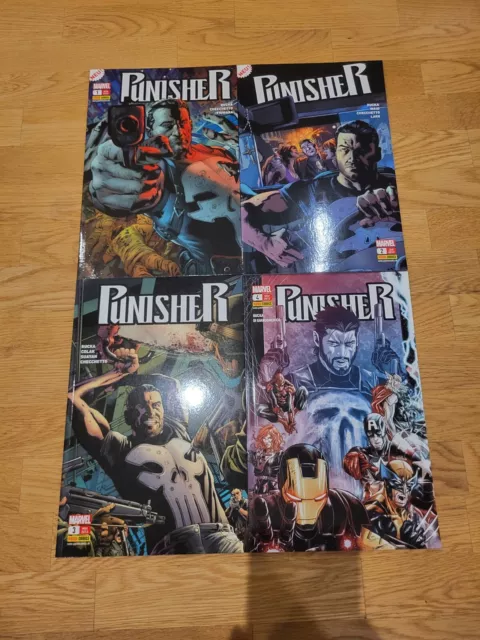 Marvel Comic Punisher 1-4 Komplett (2012-2013) (Rucka)