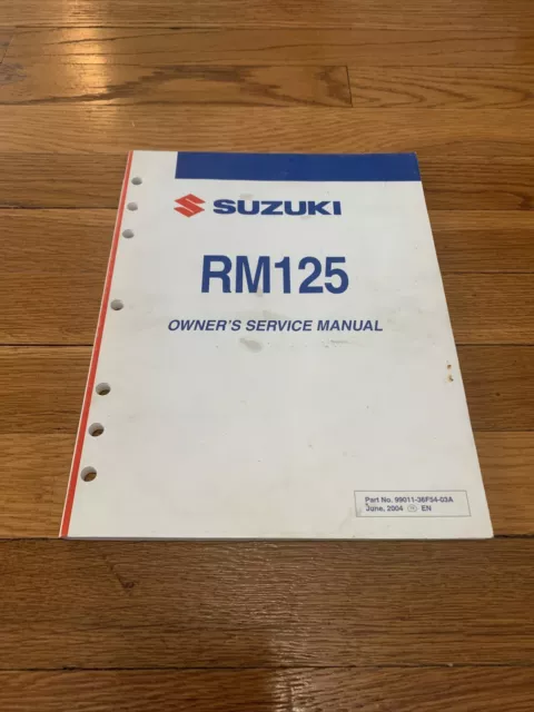 2005 Suzuki RM125 Owners Service Repair Manual 99011-36F54-03A K5 OEM Free Ship