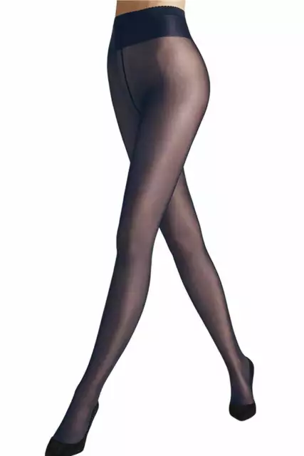 Wolford Neon 40 Den Tights Stockings Duo-Set 2er Multipack Black