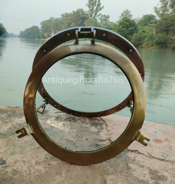 20 " Nautisch Messing Bullauge Maritim Schiff Boot Wand Fenster Heim Dekor