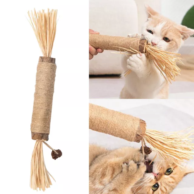 38cm Catnip Toys Cat Wand Silvervine Sticks Cat Toys For Indoor Chew Cats Toy