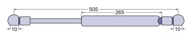 Gasdruckfeder Heckscheibe für David Brown 1190 1194 1290 1294 1390 1394-1694 2