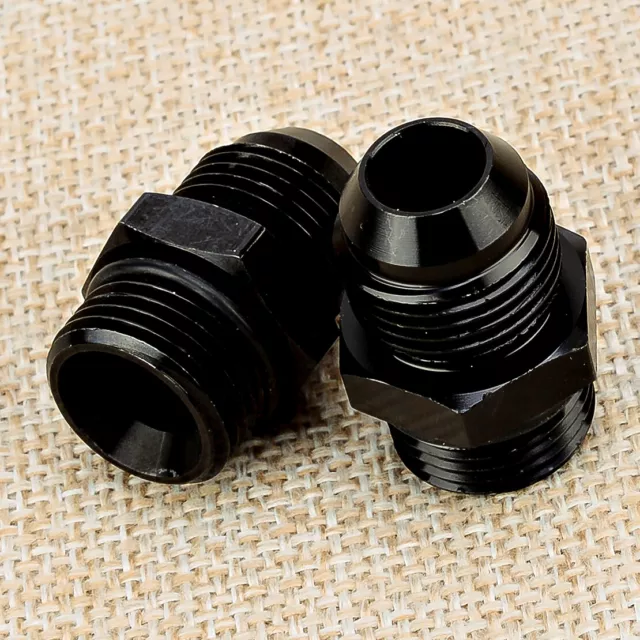 1Set ORB-8 8AN to AN8 Male O-ring Boss Hose Fitting Fuel Line Adapter New 2