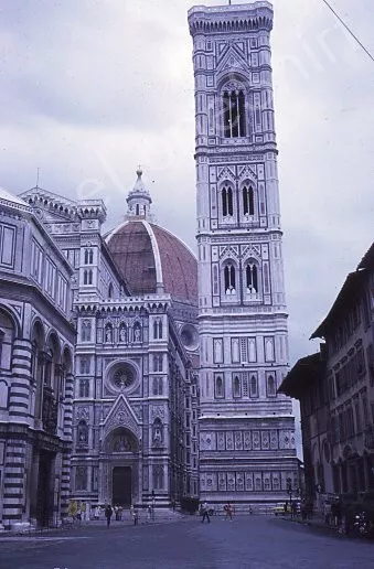 1971 Italy Florence Giottos Campanile Bell Tower Vintage Kodachrome 35mm Slide