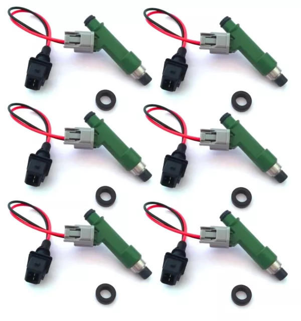 750cc Fuel Injectors for Nissan RB20DET RB26DETT R32 R33 R34 GTR E85 DENSO