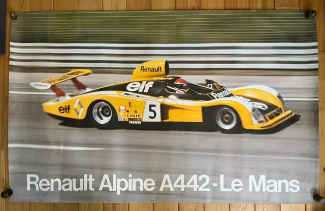 Poster ancien Vintage RENAULT ALPINE A442-LE MANS - 24 Heures du Mans