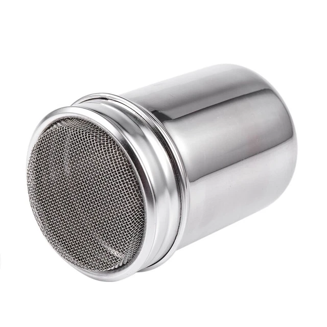 Silver stainless steel mesh tube type dusters dusting salt shaker spice jar T9I1