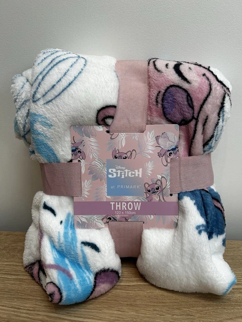 Lilo & Stitch Überwurfdecke 127x152 Cm – Weicher Plüsch, Maschinenwaschbar, Offizielles Lizenzprodukt