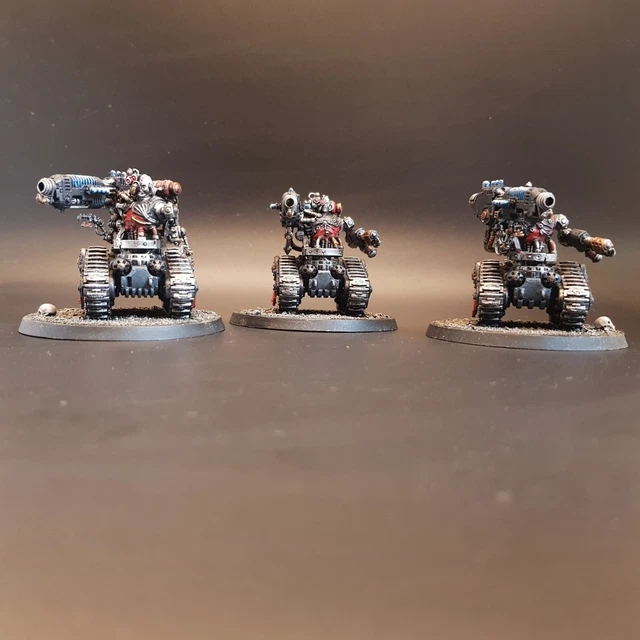 Adeptus Mechanicus - 3x Kataphron Destroyers - grundiert - Bemalte un, 35,00