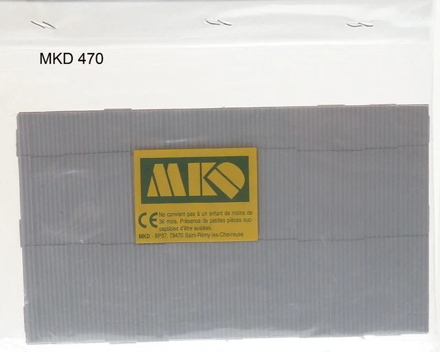 MKD HO 470 + 472x2 + 474x2, lot de 5x2 plaques toitures et murs, neuves (jouef)
