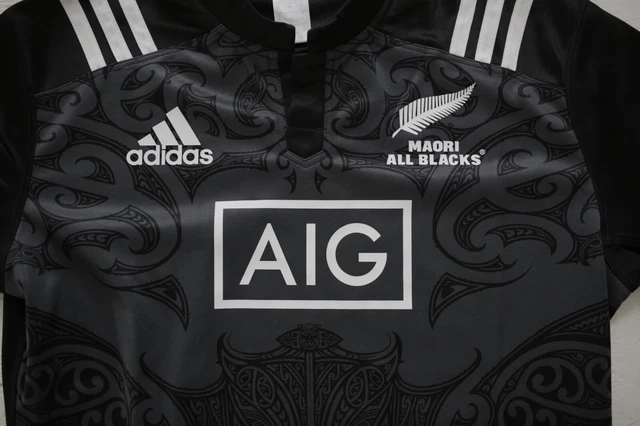 ADIDAS NEW ZEALAND Maori All Blacks game fit rugby jersey shirt XL $75. ...