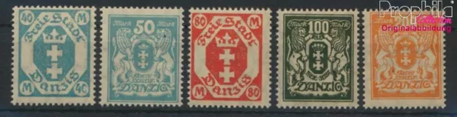 Briefmarken Danzig 1923 Mi 138-142 postfrisch (9717406