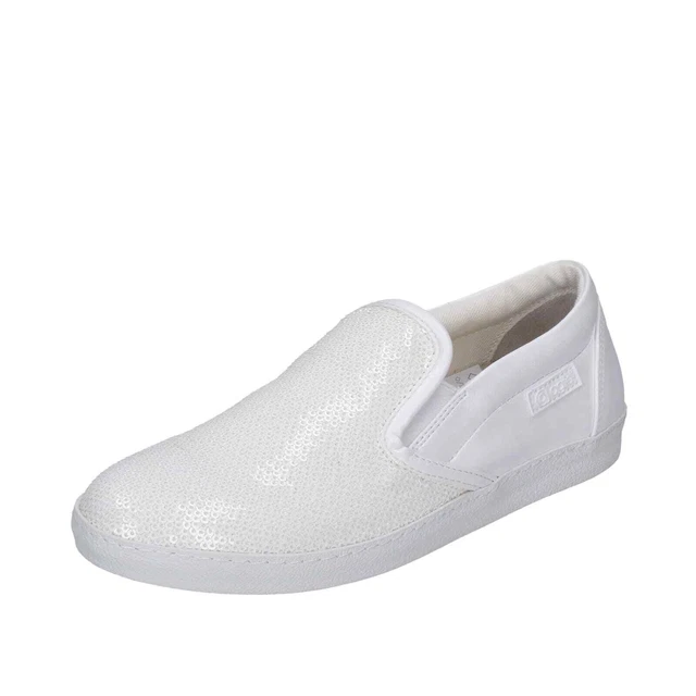 Chaussures Femme AGILE by RUCOLINE 36 Ue à Enfiler Blanc Sequin Cuir Si BD177-36