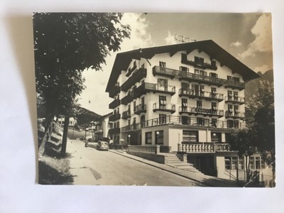 CORTINA D' AMPEZZO Hotel CORONA Dolomiti Belluno vecchia cartolina 