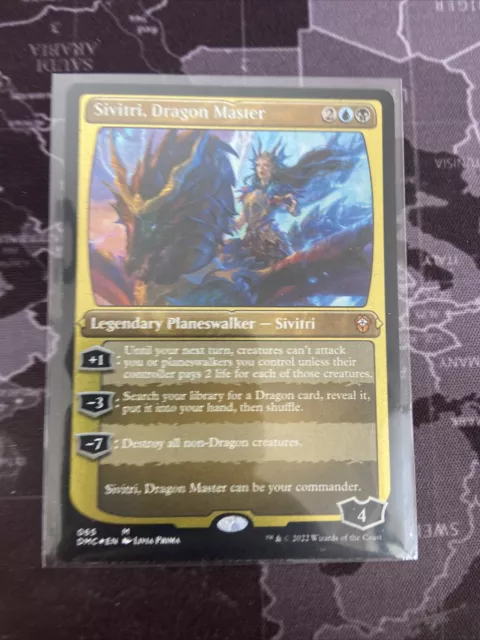 Sivitri, Dragon Master Foil Etched - DMC - Magic the Gathering - Near Mint - MTG