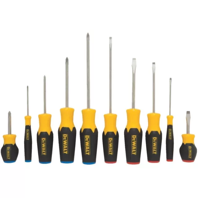 Screwdriver Set DeWalt 10-Piece  TOOLS SHOP GARAGE  QUALITY DEWALT TOOLS