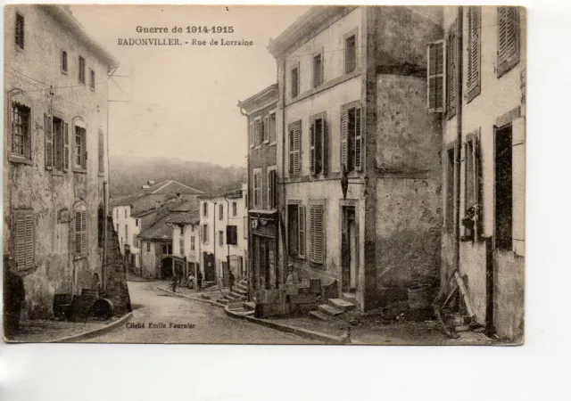 BADONVILLER - Meurthe et Moselle - CPA 54 - la rue de Lorraine